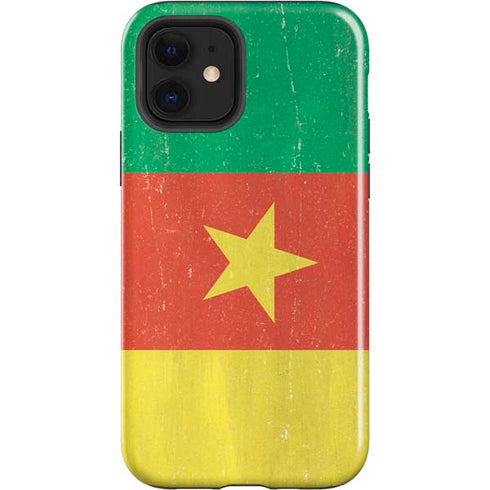 Cameroon Flag Distressed iPhone 12 Impact Case