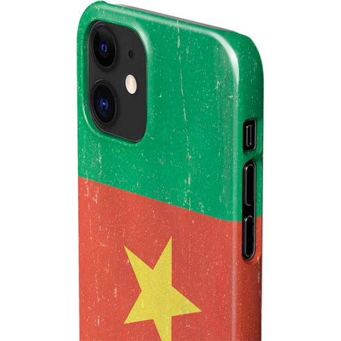 Cameroon Flag Distressed iPhone 12 Mini Lite Case