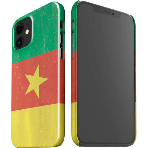 Cameroon Flag Distressed iPhone 12 Mini Lite Case