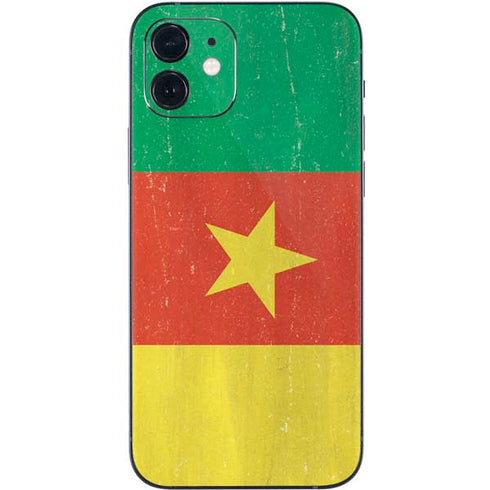 Cameroon Flag Distressed iPhone 12 Mini Skin