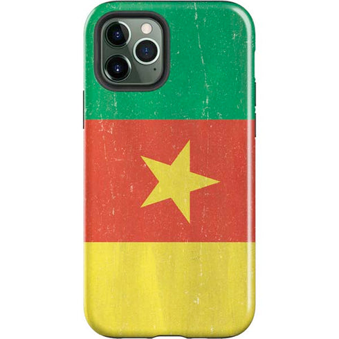 Cameroon Flag Distressed iPhone 12 Pro Impact Case