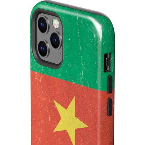 Cameroon Flag Distressed iPhone 12 Pro Impact Case