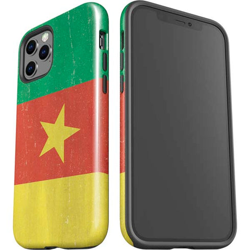 Cameroon Flag Distressed iPhone 12 Pro Max Impact Case