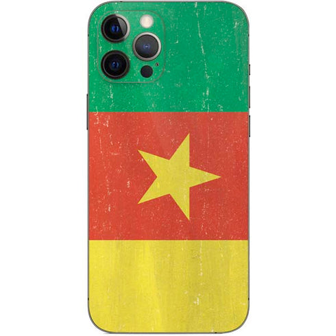 Cameroon Flag Distressed iPhone 12 Pro Max Skin