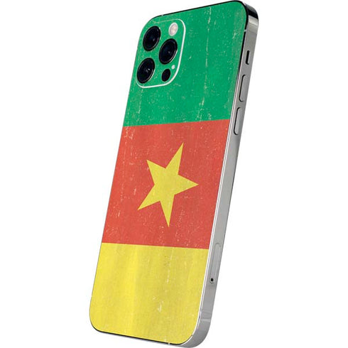 Cameroon Flag Distressed iPhone 12 Pro Max Skin
