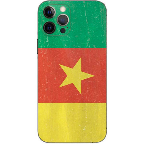 Cameroon Flag Distressed iPhone 12 Pro Skin