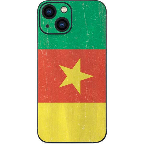 Cameroon Flag Distressed iPhone 13 Mini Skin