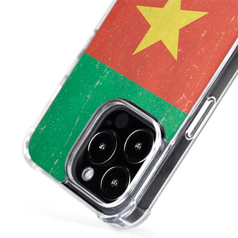 Cameroon Flag Distressed iPhone 13 Pro MagSafe Case