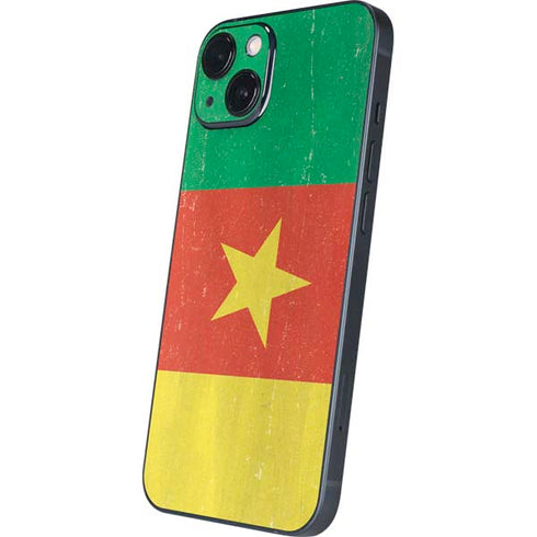 Cameroon Flag Distressed iPhone 14 Plus Skin