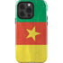 Cameroon Flag Distressed iPhone 14 Pro Impact Case