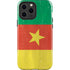 Cameroon Flag Distressed iPhone 14 Pro Max Impact Case