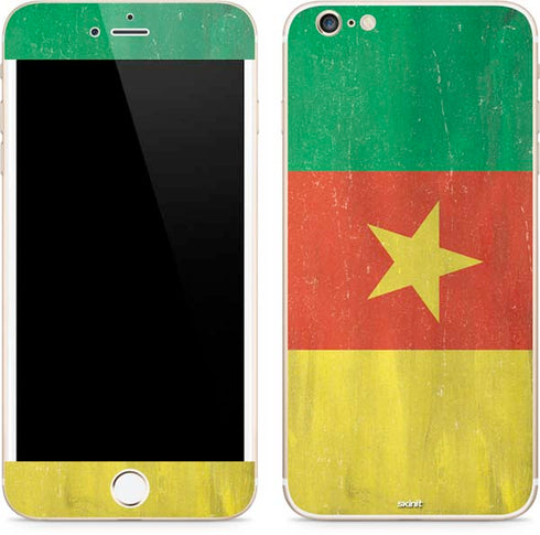 Cameroon Flag Distressed iPhone 6/6s Plus Skin