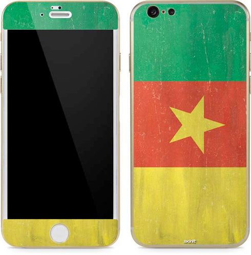 Cameroon Flag Distressed iPhone 6/6s Skin
