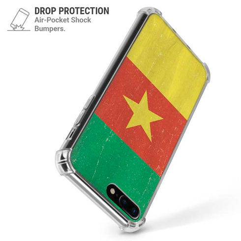 Cameroon Flag Distressed iPhone 7/8 Plus Clear Case