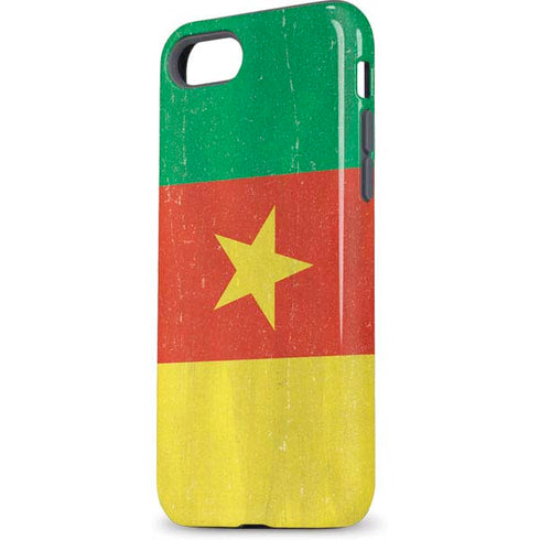 Cameroon Flag Distressed iPhone 7 Pro Case
