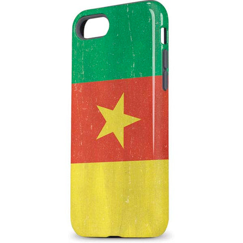 Cameroon Flag Distressed iPhone 8 Pro Case