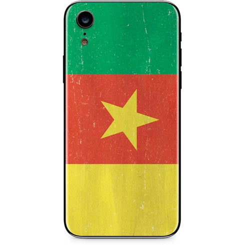 Cameroon Flag Distressed iPhone XR Skin