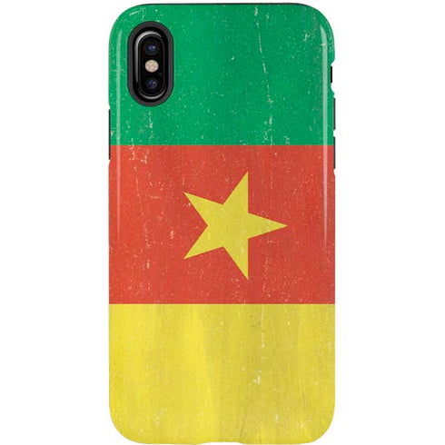 Cameroon Flag Distressed iPhone XS Pro Case