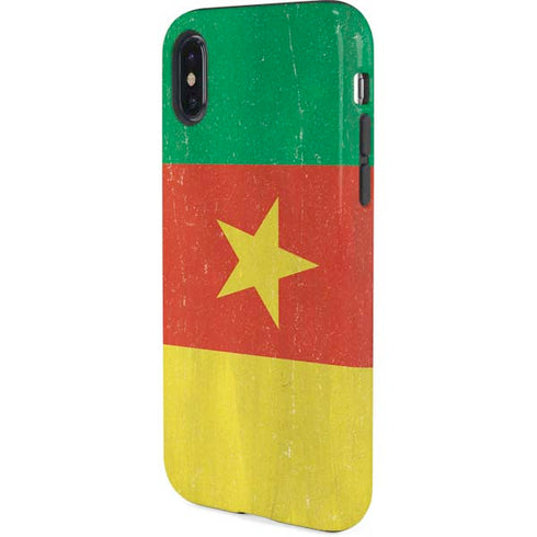 Cameroon Flag Distressed iPhone XS Pro Case