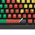 Cameroon Flag Distressed K95 RGB PLATINUM Mechanical Gaming Keyboard Skin