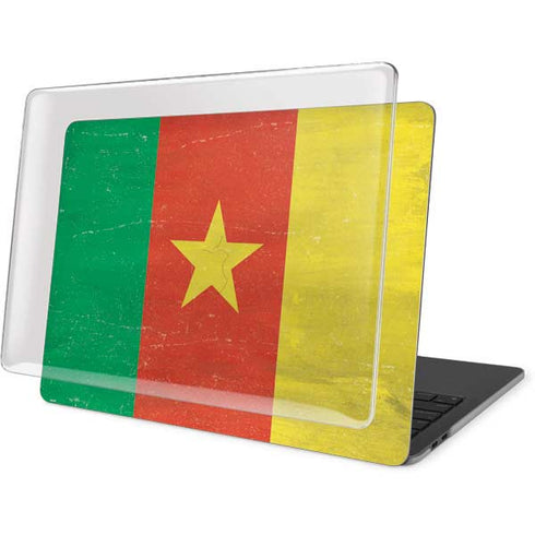 Cameroon Flag Distressed MacBook Pro 16in (2019-20) Case plus Skin