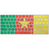 Cameroon Flag Distressed Magic Keyboard Skin