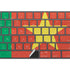 Cameroon Flag Distressed Magic Keyboard with Numeric Keypad Skin