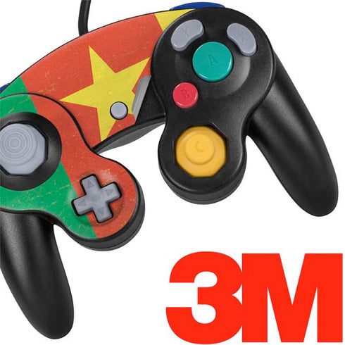 Cameroon Flag Distressed Nintendo GameCube Controller Skin