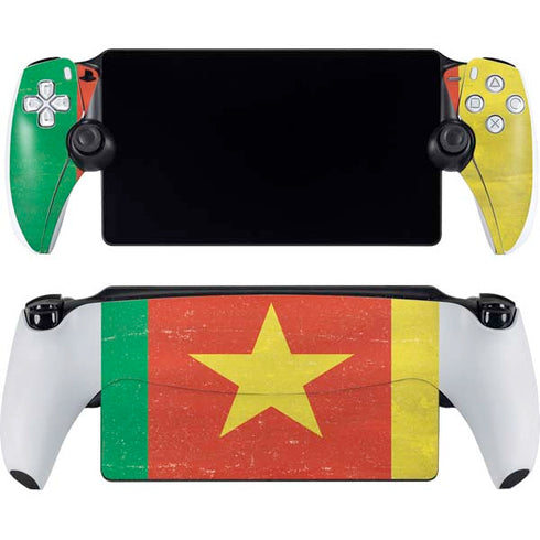 Cameroon Flag Distressed PlayStation Portal Remote Player Skin
