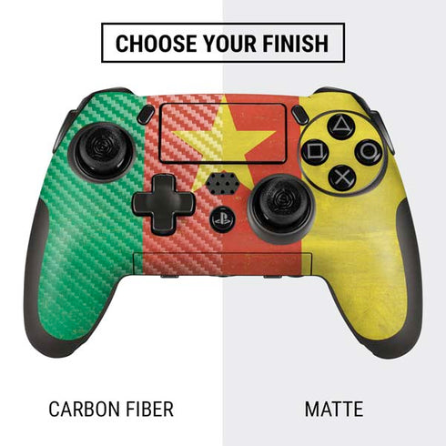 Cameroon Flag Distressed PlayStation Scuf Vantage 2 Controller Skin