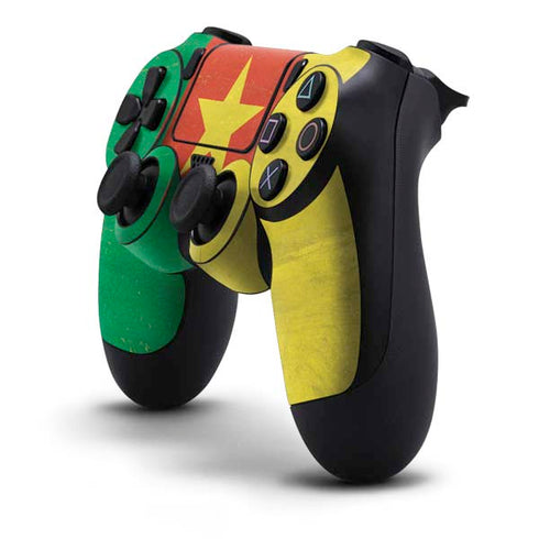 Cameroon Flag Distressed PS4 Controller Skin