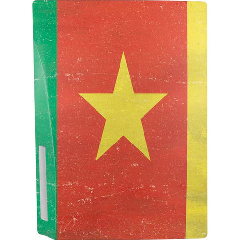 Cameroon Flag Distressed PS5 Bundle Skin