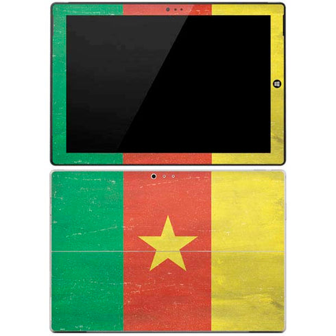 Cameroon Flag Distressed Surface Pro 3 Skin