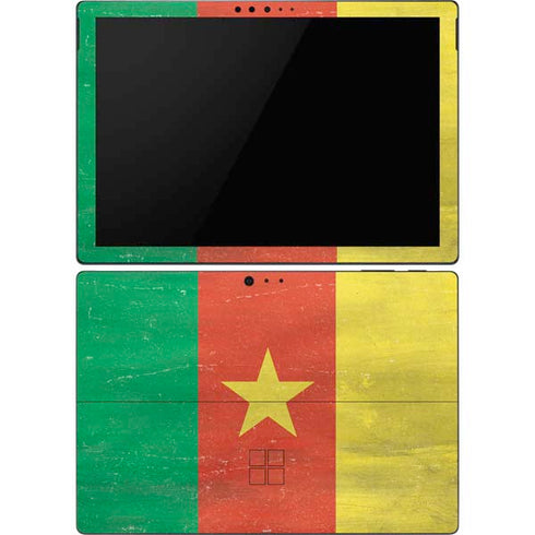 Cameroon Flag Distressed Surface Pro 6 Skin