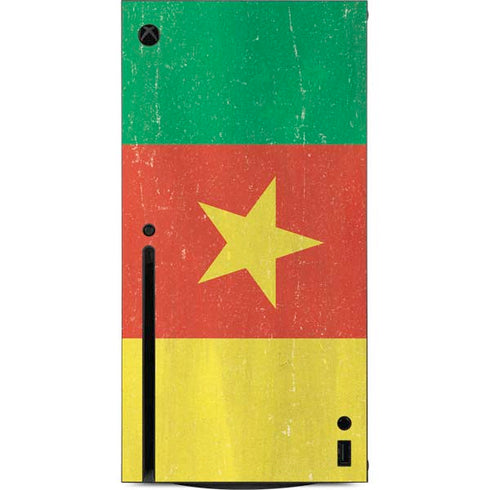 Cameroon Flag Distressed Xbox Series X Console Skin