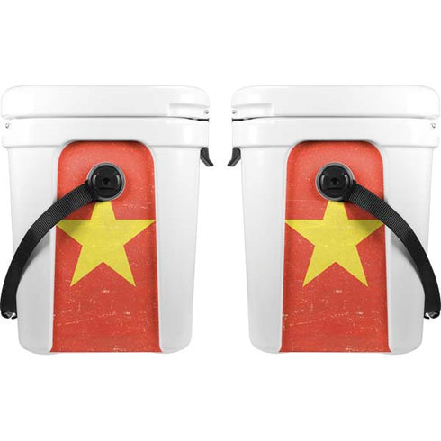 Cameroon Flag Distressed YETI Roadie 24 Hard Cooler Skin