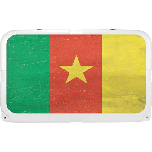Cameroon Flag Distressed YETI Tundra 45 Hard Cooler Skin