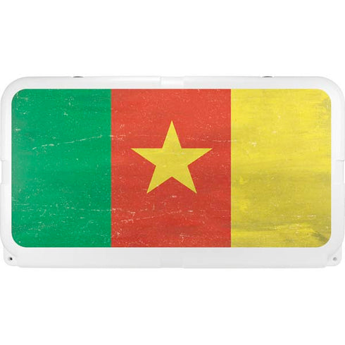 Cameroon Flag Distressed YETI Tundra 65 Hard Cooler Skin