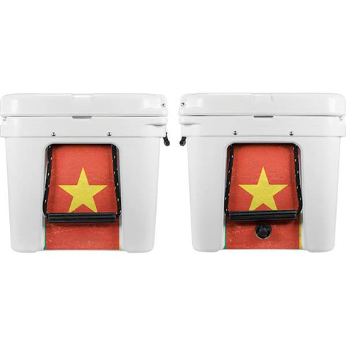 Cameroon Flag Distressed YETI Tundra 65 Hard Cooler Skin