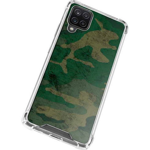 Camouflage Galaxy A12 Clear Case
