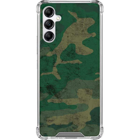 Camouflage Galaxy A14 5G Clear Case