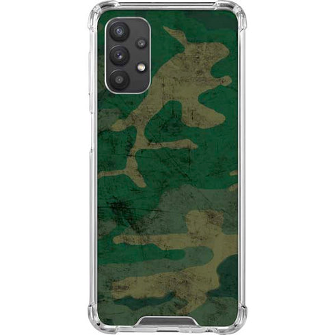 Camouflage Galaxy A32 5G Clear Case