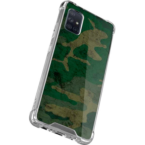 Camouflage Galaxy A71 5G Clear Case