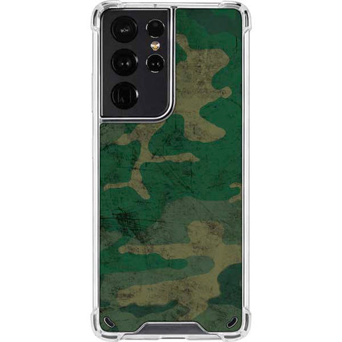 Camouflage Galaxy S21 Ultra 5G Clear Case