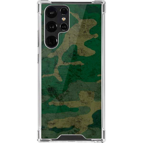 Camouflage Galaxy S22 Ultra Clear Case