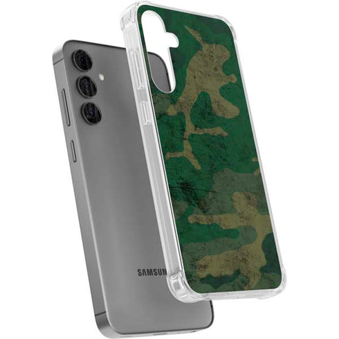 Camouflage Galaxy S24 Plus Clear Case