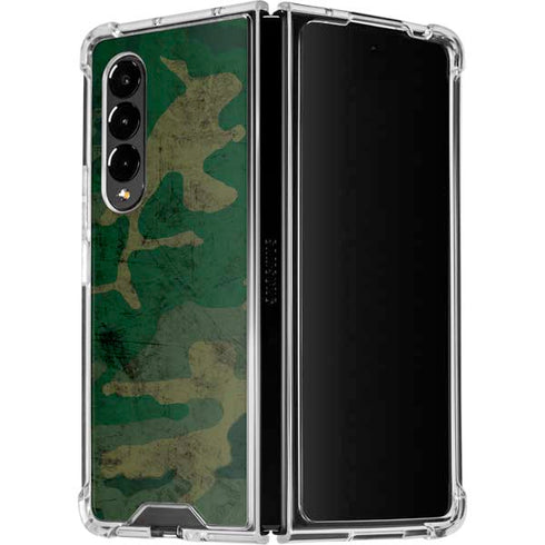 Camouflage Galaxy Z Fold4 5G Clear Case