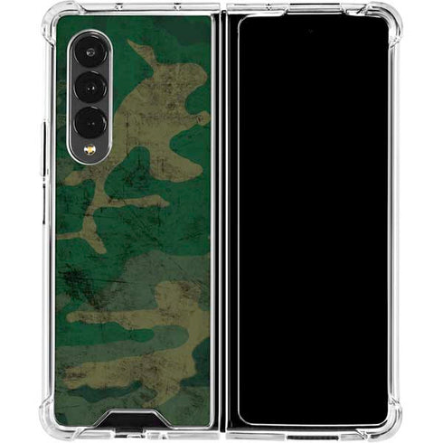Camouflage Galaxy Z Fold4 5G Clear Case
