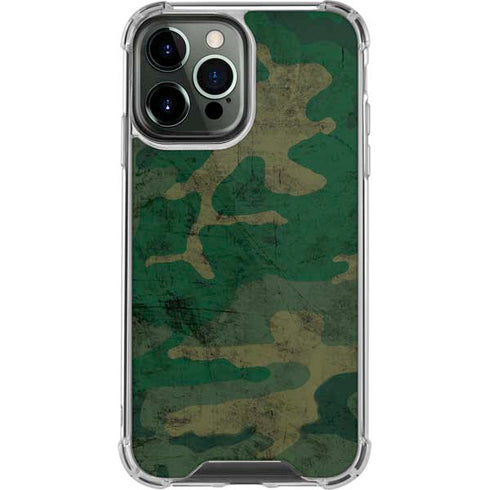 Camouflage iPhone 13 Pro Max Clear Case