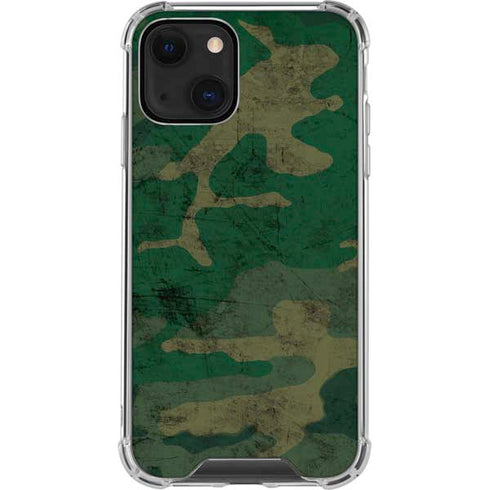 Camouflage iPhone 14 Plus Clear Case